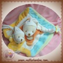 DOUDOU ET COMPAGNIE SOS OURS PLAT BLANC BLEU JAUNE BEBE PAPA MAMAN