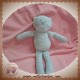 BOUT'CHOU MONOPRIX SOS DOUDOU CHAT GRIS VELOURS POINT ROSE 