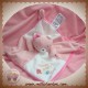 MOTS D'ENFANTS SOS DOUDOU OURS PLAT BLANC ROSE BISOUS