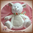 NICOTOY SOS DOUDOU MOUTON BLANC BEIGE ECHARPE