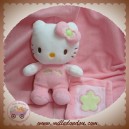 SANRIO SOS DOUDOU CHAT HELLO KITTY ROSE MOUCHOIR HOCHET 