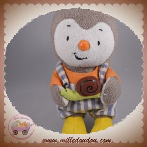 JEMINI DOUDOU T'CHOUPI NOUNOURS SALOPETTE RAYE ESCARGOT