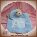 KALOO SOS DOUDOU OURS BEIGE PLAT BLEU PLUME BATEAU