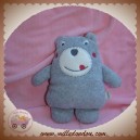 DPAM SOS DOUDOU OURS HOCHET GRIS LANGUE ROSE