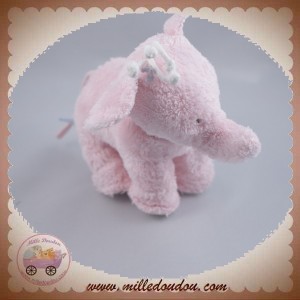 TARTINE ET CHOCOLAT SOS DOUDOU ELEPHANT ROSE 10 cm