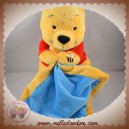 DISNEY SOS DOUDOU OURS WINNIE L'OURSON JAUNE PULL ROUGE MOUCHOIR BLEU POT MIEL