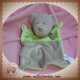 NICOTOY SOS DOUDOU OURS MARRON PLAT VERT ETOILES RONDS