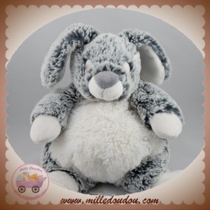 NICOTOY SOS DOUDOU LAPIN BLANC REFLET BLEU MARINE