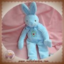 SPIEGELBURG SOS DOUDOU LAPIN BLEU COEUR ATTACHE TETINE