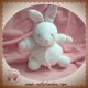 TARTINE ET CHOCOLAT SOS DOUDOU LAPIN BLANC BOULE ROSE HOCHET