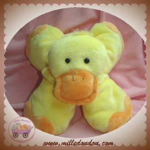 TEDDYKOMPANIET SOS DOUDOU CANARD JAUNE ORANGE BILLES