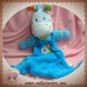 NICOTOY SOS DOUDOU ZEBRE BLANCHE PLAT BLEU PLUME OISEAU SOS