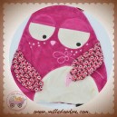 DPAM SOS DOUDOU CHOUETTE HIBOU PLAT ROSE DOUDOUCHOU