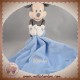 DISNEY BABY SOS DOUDOU MICKEY PASTEL NOIR MOUCHOIR BLEU ETOILE TETE