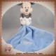 DISNEY BABY SOS DOUDOU MICKEY PASTEL NOIR MOUCHOIR BLEU ETOILE TETE