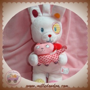 NICOTOY SOS DOUDOU LAPIN CHIEN ROSE MUSICAL CHAT