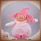 COROLLE SOS DOUDOU BABI COROLLE LUTIN POUPEE ROSE FLEUR DE COTON HOCHET