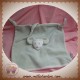 TCF DOUDOU SOURIS PLATE GRIS ROSE NOEUD TOUT COMPTE FAIT