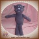 BOUT'CHOU MONOPRIX SOS DOUDOU CHAT OURS VIOLET FONCE VELOURS