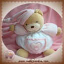 KALOO SOS DOUDOU OURS BEIGE BOULE BLANC HOCHET COEUR FLEUR ROSE