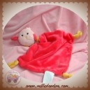 KIMBALOO SOS DOUDOU OISEAU ROSE MOUCHOIR FUSHIA NOEUD