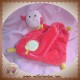 KIMBALOO SOS DOUDOU OISEAU ROSE MOUCHOIR FUSHIA NOEUD