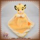 DISNEY SOS DOUDOU LION SIMBA PLAT JAUNE LISERET ECRU ECUSSON ORANGE