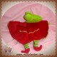 CALUIRE ET CUIRE SOS DOUDOU GRENOUILLE PLAT ROUGE VERT