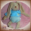 MOULIN ROTY SOS DOUDOU LAPIN MALO BEIGE BARBOTEUSE PULL BLEU
