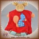 KALOO SOS DOUDOU SOURIS MARIONNETTE ROUGE ECUREUIL BLEU