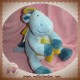 NOUKIE'S SOS DOUDOU DRAGON LUCIEN BLEU JAUNE MUSICAL ETOILE JAUNE