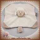 NATTOU SOS DOUDOU MOUTON PLAT BLANC BEIGE CAPPUCINO ATTACHE TETINE