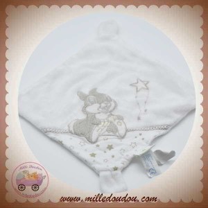 DISNEY SOS DOUDOU LAPIN PAN PAN PLAT BLANC MOUCHOIR ETOILE