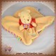 DISNEY DOUDOU WINNIE L'OURSON PLAT JAUNE RAYE SOS