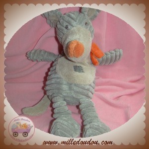 TEX SOS DOUDOU SOURIS GRIS BEIGE ECHARPE ORANGE BENGY