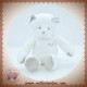 MUSTI MUSTELA SOS DOUDOU OURS PELUCHE BLANC GRIS