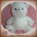 NOUNOURS SOS DOUDOU OURS BLANC EMPREINTE BLEU