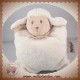 NATTOU SOS DOUDOU MOUTON QUASI PLAT BLANC BEIGE CAPPUCINO HOCHET