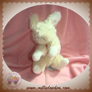 SOS DOUDOU ET COMPAGNIE LAPIN ECRU POIL BOUT BLANC