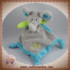 SYSTEME U SOS DOUDOU ELEPHANT GRIS PLAT BLEU ETOILE