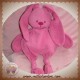 NATTOU SOS DOUDOU LAPIN ROSE FUSHIA QUASI PLAT NOEUD