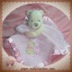 DISNEY SOS DOUDOU OURS WINNIE MOUCHOIR ROSE SATINEE PIGLET PORCINET