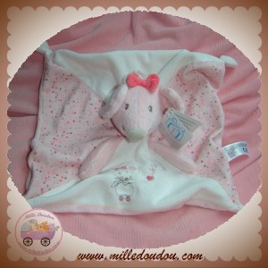 NICOTOY SOS DOUDOU SOURIS BLANCHE PLAT ROSE BALLON