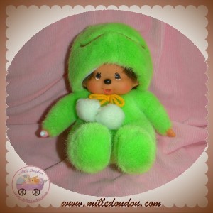 SEKIGUCHI SOS DOUDOU KIKI MARRON DEGUISE EN GRENOUILLE VERTE