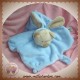 NICOTOY SOS DOUDOU OURS PLAT BLEU DEGUISE EN LAPIN PLUSHIES TETINE