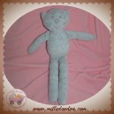 BOUT'CHOU MONOPRIX SOS DOUDOU CHAT GRIS VELOURS ETOILES ROSE 