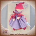 COROLLE SOS DOUDOU POUPEE PLAT VIOLET ROSE FLEUR 