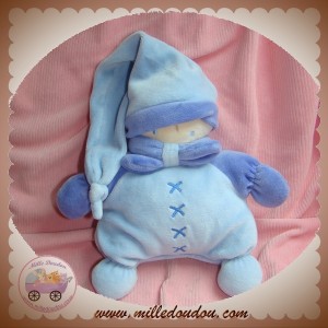 NOUNOURS SOS DOUDOU POUPEE HOCHET BLEU