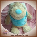 ANNA CLUB PLUSH SOS DOUDOU CHIEN CLAIR PULL BLEU DIZZY 30 cm