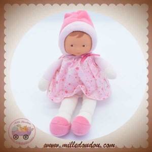 COROLLE SOS DOUDOU POUPEE ROBE ROSE ETOILE